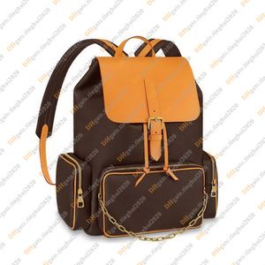 Men Fashion Casual Design Luxury Trio Bag Backpack Schoolbag Field Pack Sport Outdoor Packs Rucksack Packsacks Top Mirror Quality M44658 Turnus Pouch