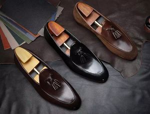 Hombres de la moda mocasines slip informales en zapatos masculinos