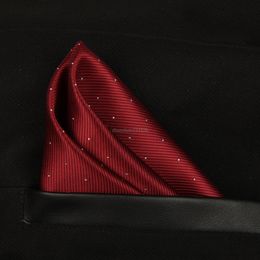 Mannen Jacquard Spot Hanky ​​zakdoek Kerchief Business Suit zak zakdoek mode -accessoires Will en Sandy cadeau