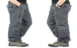 MANNEN MILITAIRE BROEKEN LANGE BROEVEN WARME KATTE KAKI BROOK MANNEN PANTALON VRAGING Homme Spring herfst Tactical Cargo Pants 2011096862078