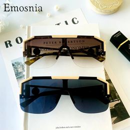 Men Fashion Sunglasses Oversized Square Vintage Brand Design Sun Glasses Trendy Drive Outdoor Eyeware UV400 Wholesale240403