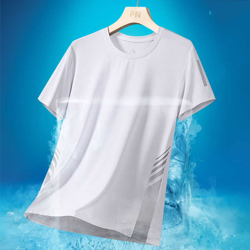 メンフィットネスTシャツ人気デザイン高速ドライトップ税関ロゴジムシャツ