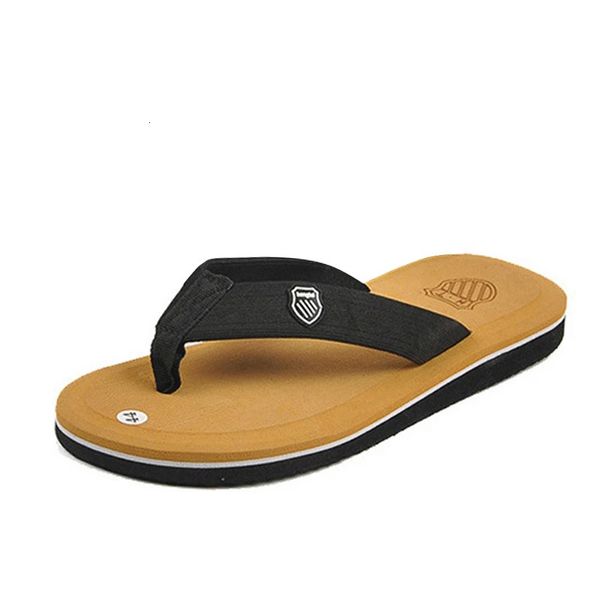 Hommes tongs flip flops de haute qualité marques pour hommes pantoufles sandales de plage de la mode non glissante hombre décontractée 240417