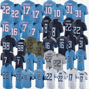 Will Levis DeAndre Hopkins voetbalshirt Calvin Ridley Treylon Burks Jeffery Simmons Warren Moon Peter Skoronski George Steve McNair Pollard Earl Campbell