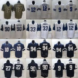 Herenvoetbal 90 DeMarcus Lawrence Jersey 9 KaVontae Turpin 12 Roger Staubach 33 Tony Dorsett 10 Cooper Rush 27 Jayron Kearse Thanksgiving Salute To Service