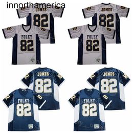 Men Football High School Foley 82 Julio Jones Jersey Team Color Navy Blue White College All Stitching for Sport Fans Hiphop Moive High Quality