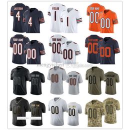 Voetbalshirts heren 10 Chase Claypool 85 Cole Kmet 1 Justin Fields 4 Eddie Jackson 11 Darnell Mooney 24 Khalil Herbert 2 DJ Moore 9 Jaquan Brisker 49 Tremaine Edmunds