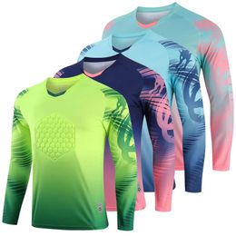 Hommes maillots de football adultes gardien de but manches longues survêtement entraînement de football haut respirant maillot de gardien de but de football 240322