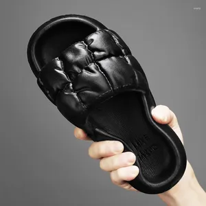 Hommes pour 2024 780 Slippers Summer Bottom Flat Bottom Nonlip Outdoor Toe Open Beach Sandals Fashion Brand Design Chaussures 34822