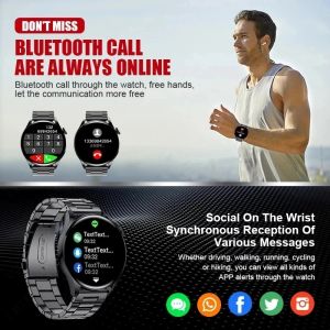 Hommes pour femmes Smart Regardez un nouvel Bluetooth Call Full Touch Amoled DIY Dails Sports Smartwatch PK GT3 GT4 Pro Montres Watch es