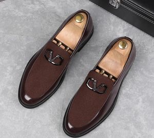 Hommes Business Fortime Brogue Dress Chaussures Men de cuir breveté décontracté Brand Designer de mariage Party Party