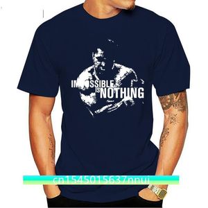Hommes Funy t-shirt Mohamed Ali impossible n'est rien à manches courtes haut col en v t-shirt hommes 220702