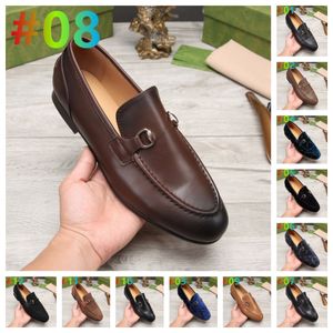 Men G Bougue -stijl Designer Men Loafers schoenen Real Leather Black Brown Mocasins Business Handmade Shoe Formele feestkantoor Wedding Luxe mannen Kleedschoenen