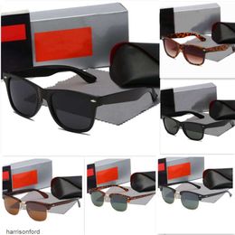 Men Glass R2140 Sunglass Classic Brand Retro zonnebrillen Banden Luxe designer Eyewear Rays Metal Frame Designers Sun Glazen Verboden vrouwen