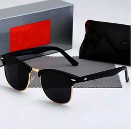 Gafas de sol de cristal para hombre, gafas de sol clásicas de marca Retro, bandas de gafas de diseñador de lujo, gafas de sol con marco de Metal de rayos AAA