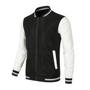 Hommes Golf Vestes Varsity Baseball Bomber Veste Sportswear Patchwork Manteau Unisexe Collège Manteaux Vêtements De Formation Plus La Taille 240228