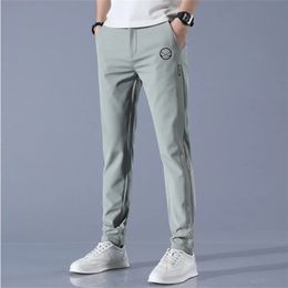 Mannen golfbroek herfst medium dikte lading dikker ademende losse broek mans casual sporten 240401