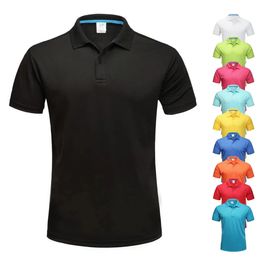 Men Golf Polo Shirt Dry Fit Sports T-shirt Polyester Running Snelle T-shirts voor Playeras Polos Pour Hommes 240418