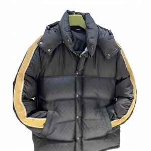 Hommes Goose Down Veste Célèbres Bandes Réfléchissantes Classique Plein Imprimer Designer Hiver Femmes À Capuchon Mode Manteau Chaud Manteau Comfortale pour