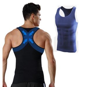 Hommes Gynécomastie Gilet Minceur Seins Corps Shaper Contrôle Ventre Ventre Tondeuse T-shirt Sans Manches Dos Soutien Sous-Vêtements Shapewear2604