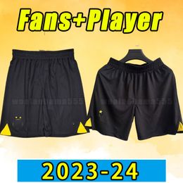 Men Haaland Reus 23 24 Shorts de football Dortmund 2023 2024 Pantalon de football Bellingham Reyna Brandt Emre Can Haller Guerreiro Home Away Third Fans Player Version