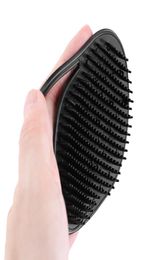 Hommes cheveux peigne brosse poche voyage Portable barbe moustache paume cuir chevelu Massage noir shampooing outils de coiffure 30 pcs8982005