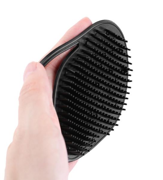 Hommes cheveux peigne brosse poche voyage Portable barbe moustache paume cuir chevelu Massage noir shampooing outils de coiffure 30 pcs9566180