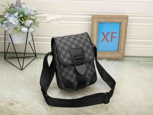 Heren handtas Crossbody Schoudertassen schooltassen messenger bags zwart raster designer portemonnee 30 kleuren Mobiele telefoon opslag heren borsttas Man handtassen rugzak