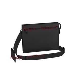 Men Handtasontwerpers Litchi Stria Schoudertassen Brand Messenger Bag Zipper Fashion Luxurys Tassen Echt lederen portemonnee Cross Body Taille Pack