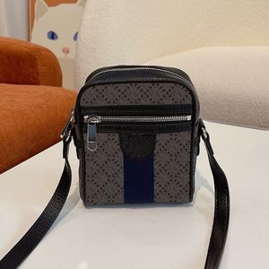 Mannen handtas mobiele telefoon tas schoudertassen cross body portemonnee oude bloem luxe luxurys man messenger tas hoogwaardige echte lederen portefeuilles