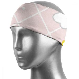 Hommes bandeau absorbant cyclisme Yoga sueur Sport bandeau pour et femmes bandes de cheveux rose Q009 casquettes masques