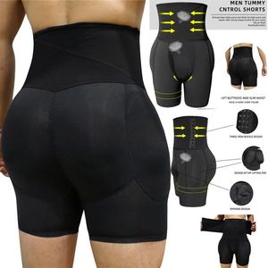 Hommes taille haute Shapers Boxer slip minceur corps Shaper Shorts ventre contrôle culotte bout à bout Shapewear Fitness façonnage Under278r