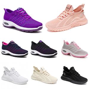 hommes randonnée en course à pied chaussures de femmes nouvelles chaussures plates selles douces modes de mode violet blanc noir confortable couleur bloquer Q62-1 Gai 670 wo