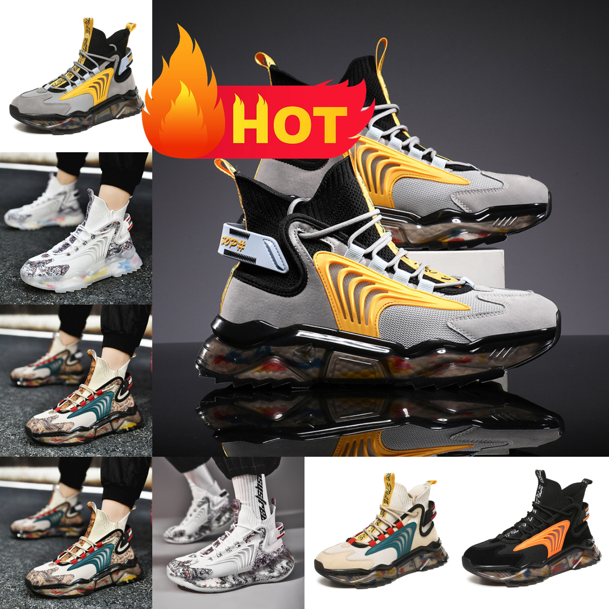 Men Hiking Shoes Fashion Outdoor Trail Classic Trekking Mountain Sneakers Mesh Leather Breathable Climbing Athletic mens trainers Sports Size 35-46