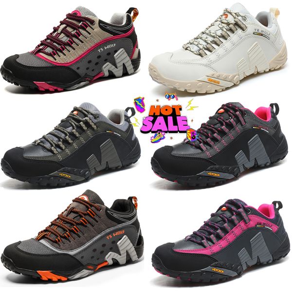 Zapatos de senderismo para hombre, zapatillas de senderismo al aire libre, zapatillas de montaña, malla antideslizante, transpirables, escalada en roca, zapatillas deportivas para hombre