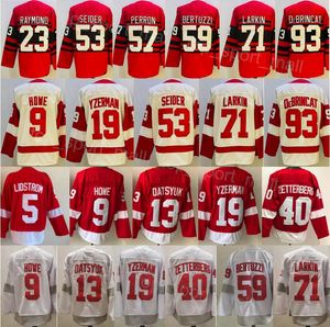 Hombres Hockey 53 Moritz Seider Jersey 59 Tyler Bertuzzi 71 Dylan Larkin 23 Lucas Raymond 57 David Perron 93 Alex DeBrincat 19 Steve Yzerman 13 Pavel Datsyuk 9 Gordie Howe