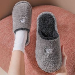 Mannen Thuis Dikke Bodem Pluche Slippers Indoor Comfortabele Anti-Skid Mute Een verscheidenheid aan kleurenfabrikanten Directe verkoop