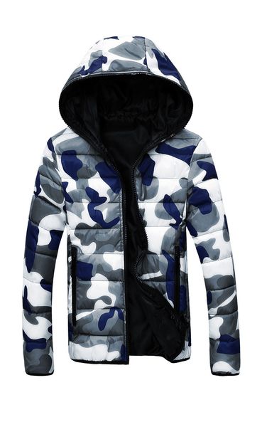 Hommes À Capuche Col Vers Le Bas Vestes Camouflage Manteau Réversible En Ligne Pas Cher Chaud Veste Zipper Hoodies Livraison Gratuite