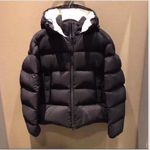 Abrigo con capucha para hombre, Parkas impermeables, gruesas, suaves y cálidas, en blanco y negro, talla interior 12345