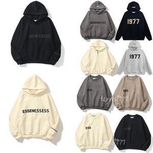 Hommes Esstenials Sweat à capuche Designer Sweats à capuche Femmes Vêtements Pull à manches longues imprimé gris pardessus sweat-shirt streetwear essentialhoody sweat à capuche pour homme