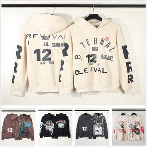 Hombres sudadera con capucha sudaderas con capucha sudadera de diseñador gráfico vintage Terry viejas letras de graffiti Athleisure personalizado pintado a mano flujo pintura impresión retrato retrato A1