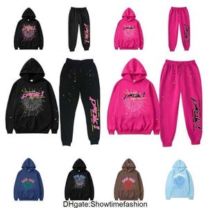 hommes sweats à capuche graphique Sp5der Young Thug 555 sweat à capuche araignée hommes femmes mousse impression Web graphique rose sweats pulls surdimensionné designer homme veste femme QCX4