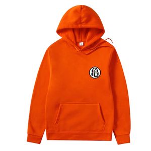 Sudaderas con capucha para hombre, sudaderas con estampado de tortuga naranja Goku, novedad de otoño, moda informal de dibujos animados, ropa de calle para hombre, sudadera, jersey H0910