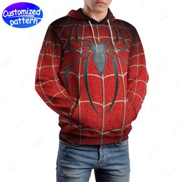 Designer Hommes Sweats à capuche Sweatshirts Spider Hip-Hop Rock Casquettes à motifs personnalisés Preppy Classic Athleisure Sports Outdoor Sweat à capuche en gros Vêtements pour hommes grande taille S-5XL