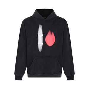 Hommes je t'aime modèle sweat à capuche 520 haute qualité rose imprimé toile d'araignée graphique sweats femmes pulls feutre reproduction sweats vêtements XS-L