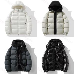 mannen jas klassieke parka's mannen puffer jassen doudoune top luxe designer donsjack parka man epauletten trend winter warme katoenen jassen outdoor kapmantel