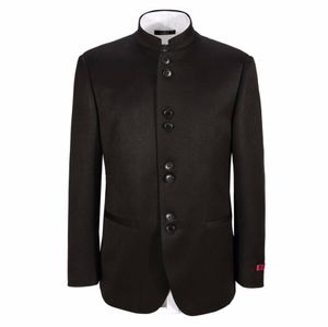 Hommes veste mariage marié beau costume veste mode style populaire col Mandarin personnalisé de haute qualité hommes