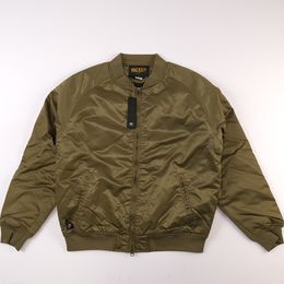 Hommes Vestes Bomber Jacket 10deep Army Green Cotton Rembourré Manteau Brodé