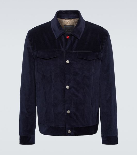 Hommes vestes décontracté Kiton veste en velours côtelé automne hiver manteau à manches longues vêtements d'extérieur nouveau Style hauts pour hommes poches boutonnées