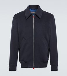 Mannen Jassen Casual Kiton Wol en kasjmier blouson jas Herfst Winterjas Lange Mouw Bovenkleding Nieuwe Stijl Heren Tops steekzakken aan de zijkant